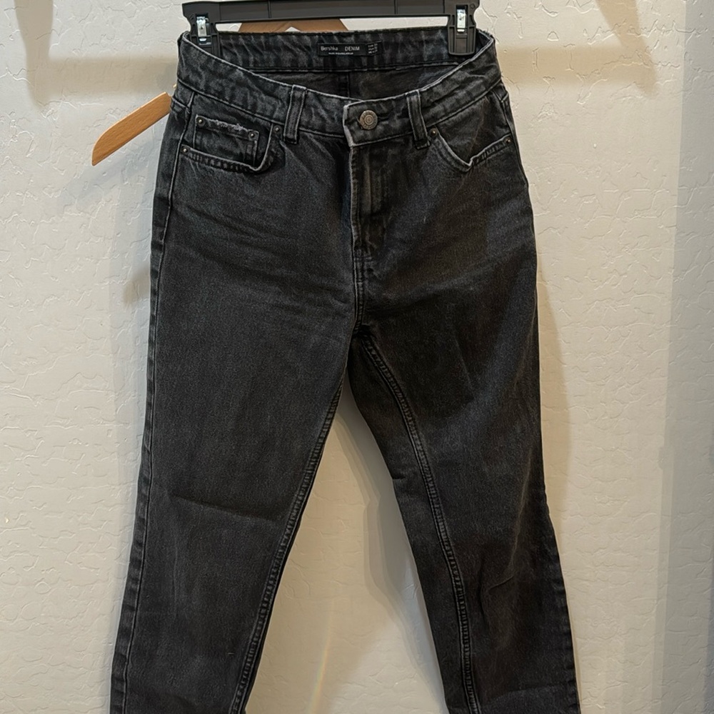 Bershka Denim Black Jeans